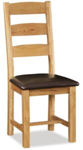 Guildford – Slatted Chair With Pu Seat