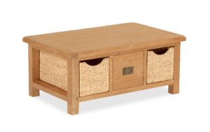 Guildford – Large Coffee Table With Baskets