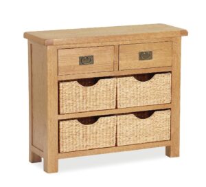 Guildford – Small Sideboard With Baskets 100X35X85Cm