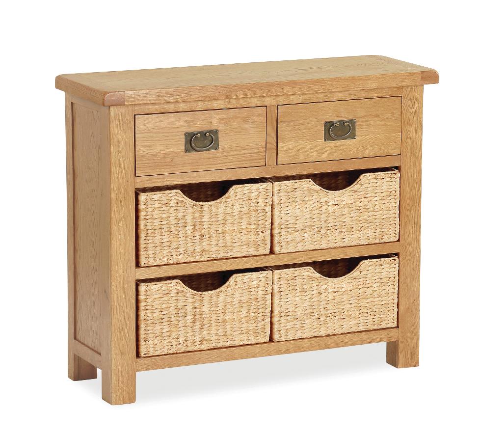 Salisbury - Salisbury - Small Sideboard With Baskets 100X35X85Cm - Main Image