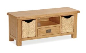 Guildford – Large Tv Unit With Baskets