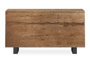 Barnstaple – Tea Tree Live Edge Sideboard Metal Base