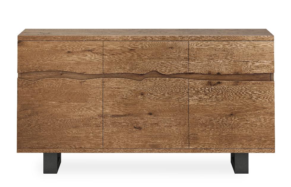 Oak Mill - Tea Tree Live Edge Sideboard Metal Base - Main Image