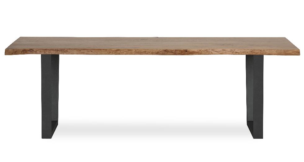 Oak Mill - Tea Tree Dining Table 2400 Metal Base - Main Image
