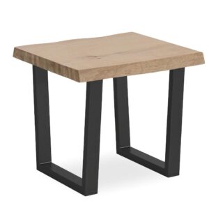 Barnstaple – White Oil Lamp Table Metal Base