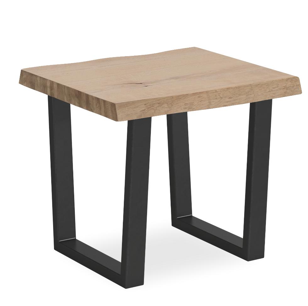 Oak Mill - White Oil Lamp Table Metal Base - Main Image