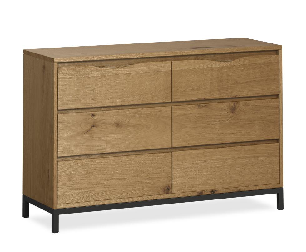 Oak Mill - Waxed Oak 6 Drawer Chest - Main Image