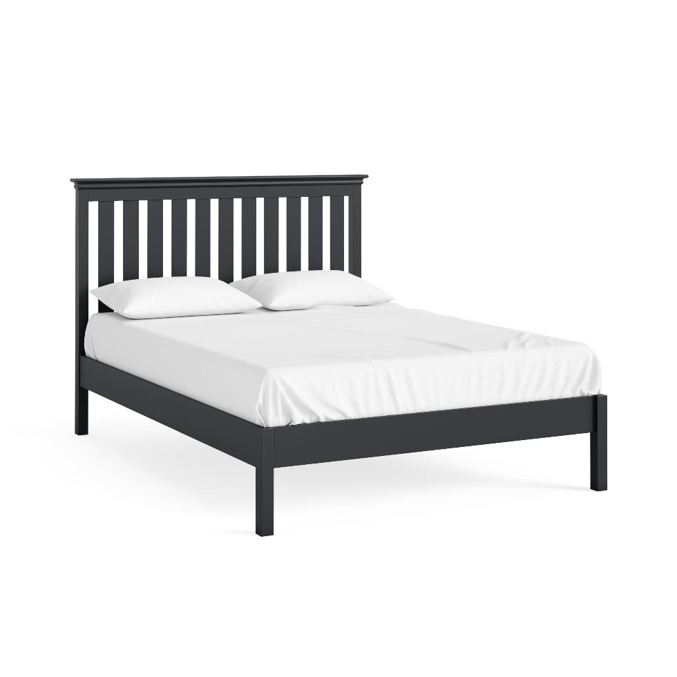 Bordeaux - Slatted Bed 5' - Charcoal - Main Image
