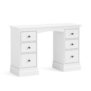 Framlingham – Double Pedestal Dressing Table – White