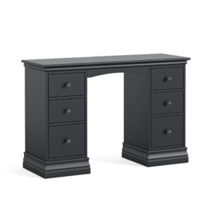 Framlingham – Double Pedestal Dressing Table – Charcoal