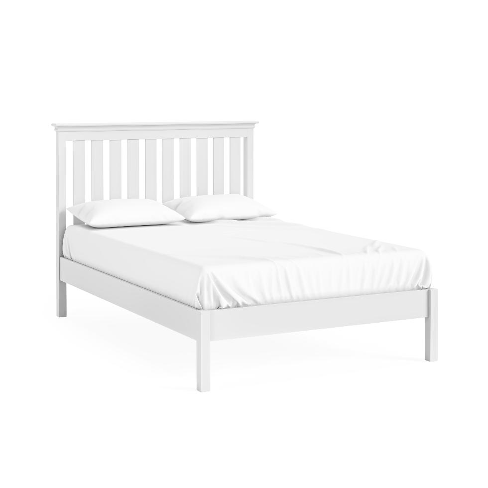 Bordeaux - Low Foot Bed 4'6-White - Main Image