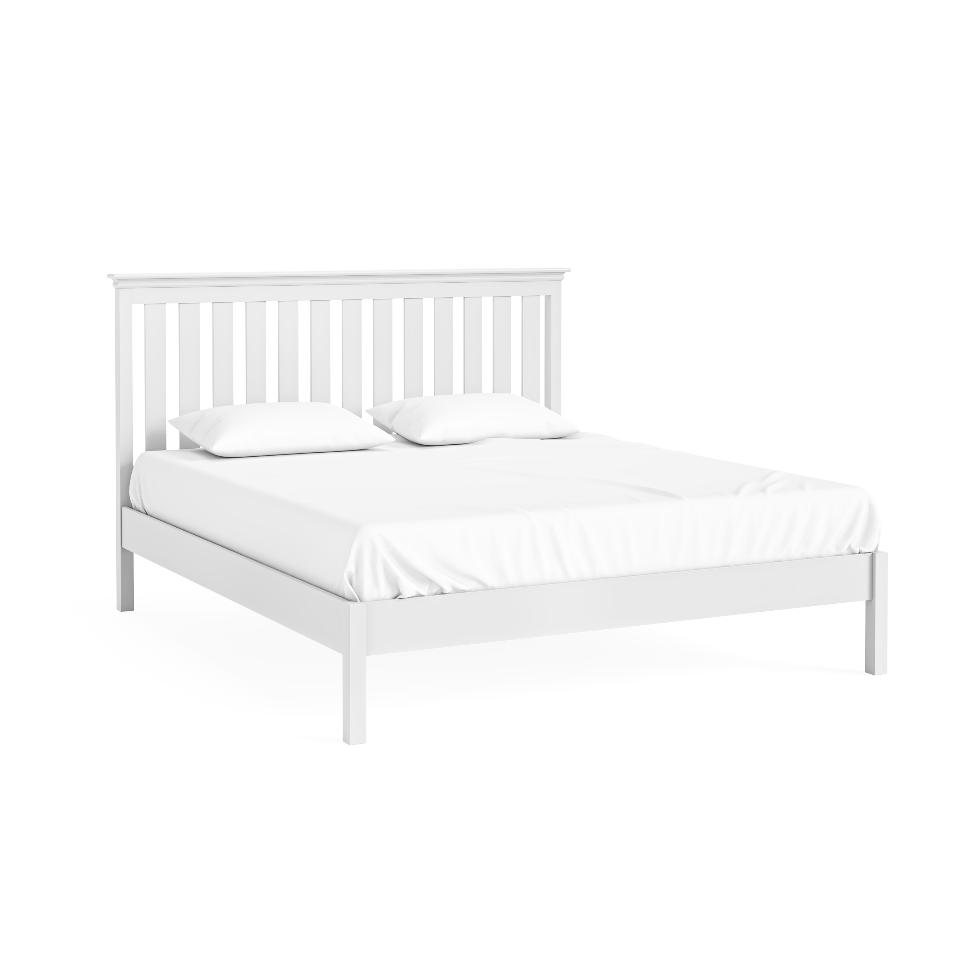 Bordeaux - Low Foot Bed 6'- White - Main Image