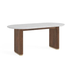 Ringwood – Oval Dining Table Marble Top