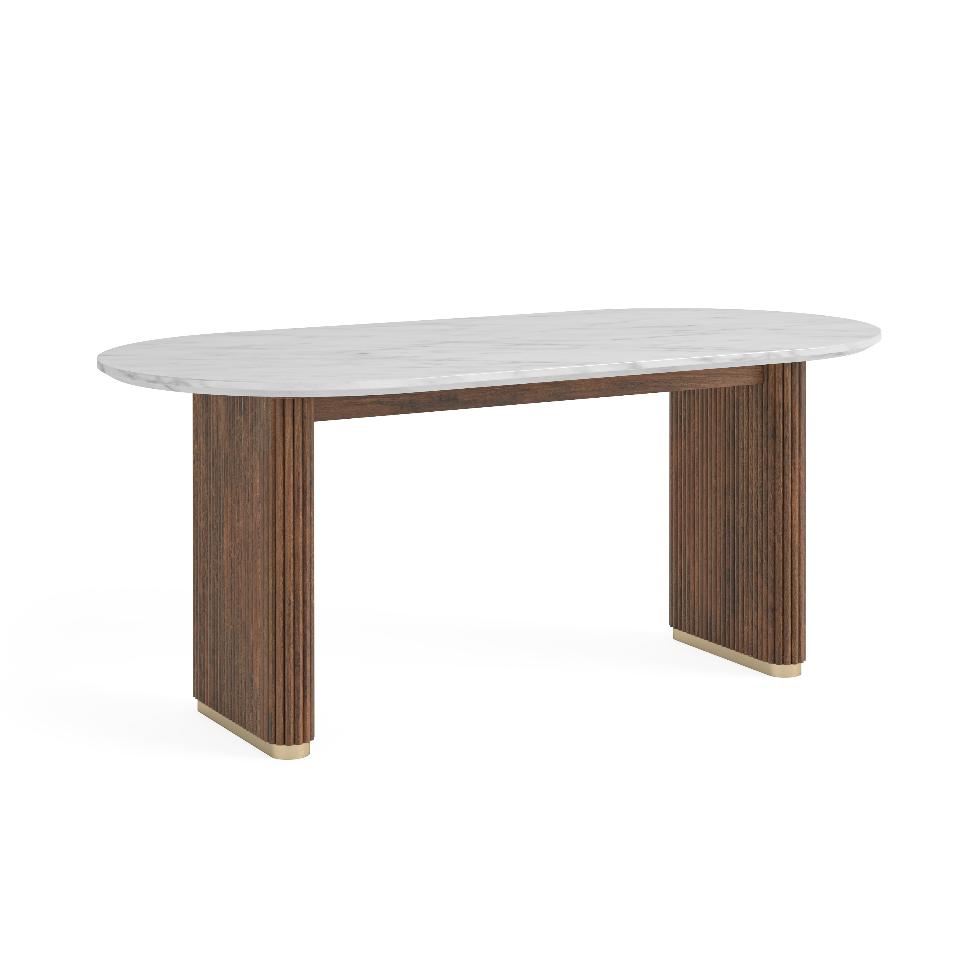 Harvard - Oval Dining Table Marble Top - Main Image