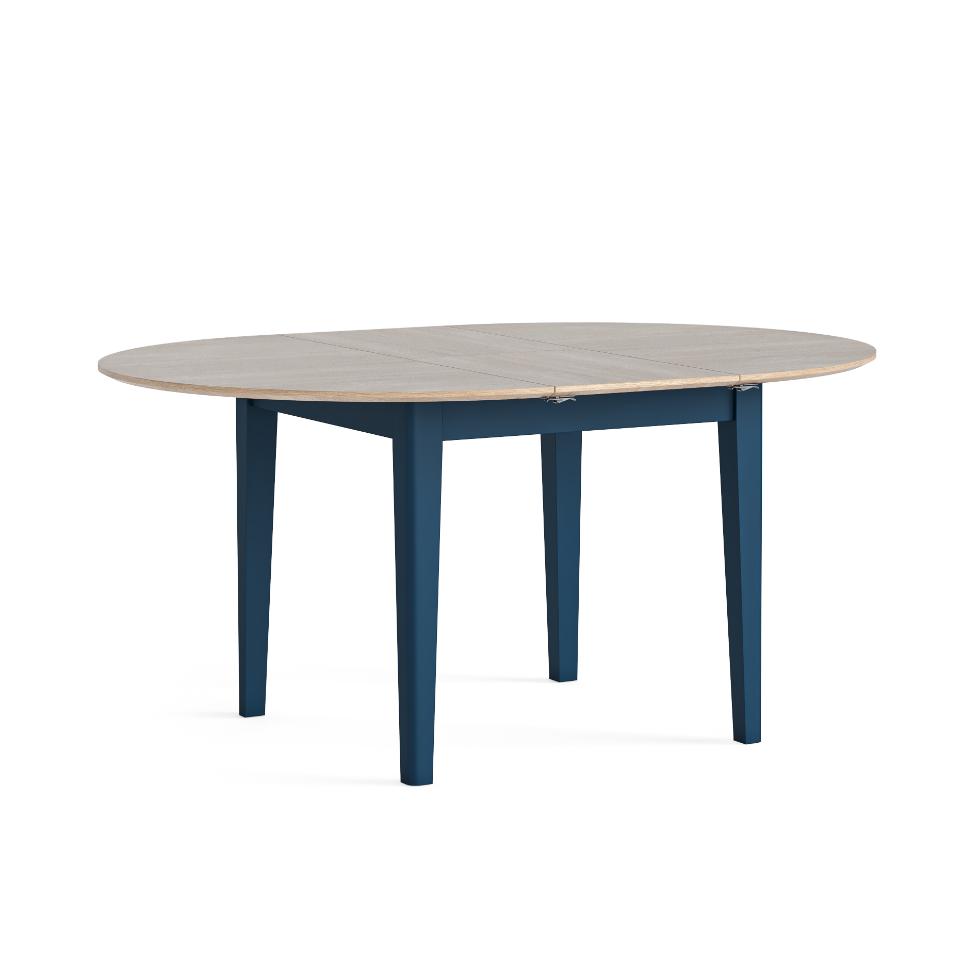 Marlow - Round Ext. Dining Table 1200/1550 Navy - Main Image