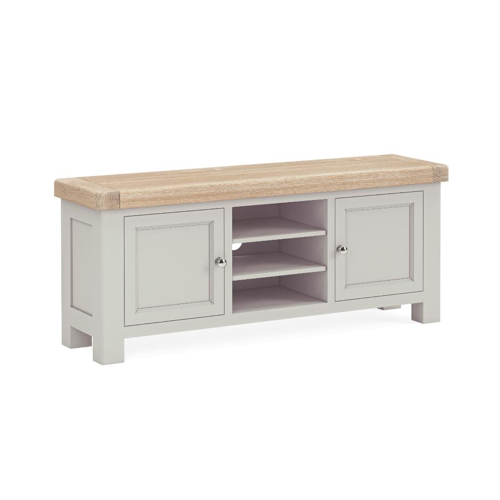 Salcombe - Tv Unit 1400 Light Grey - Main Image