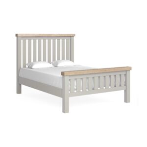 Knaresborough – 4’6 Bed Slatted Light Grey