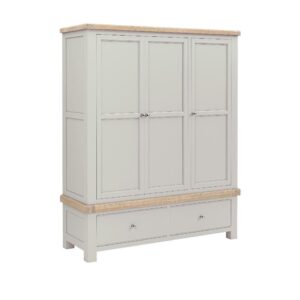 Knaresborough – Triple Wardrobe Light Grey
