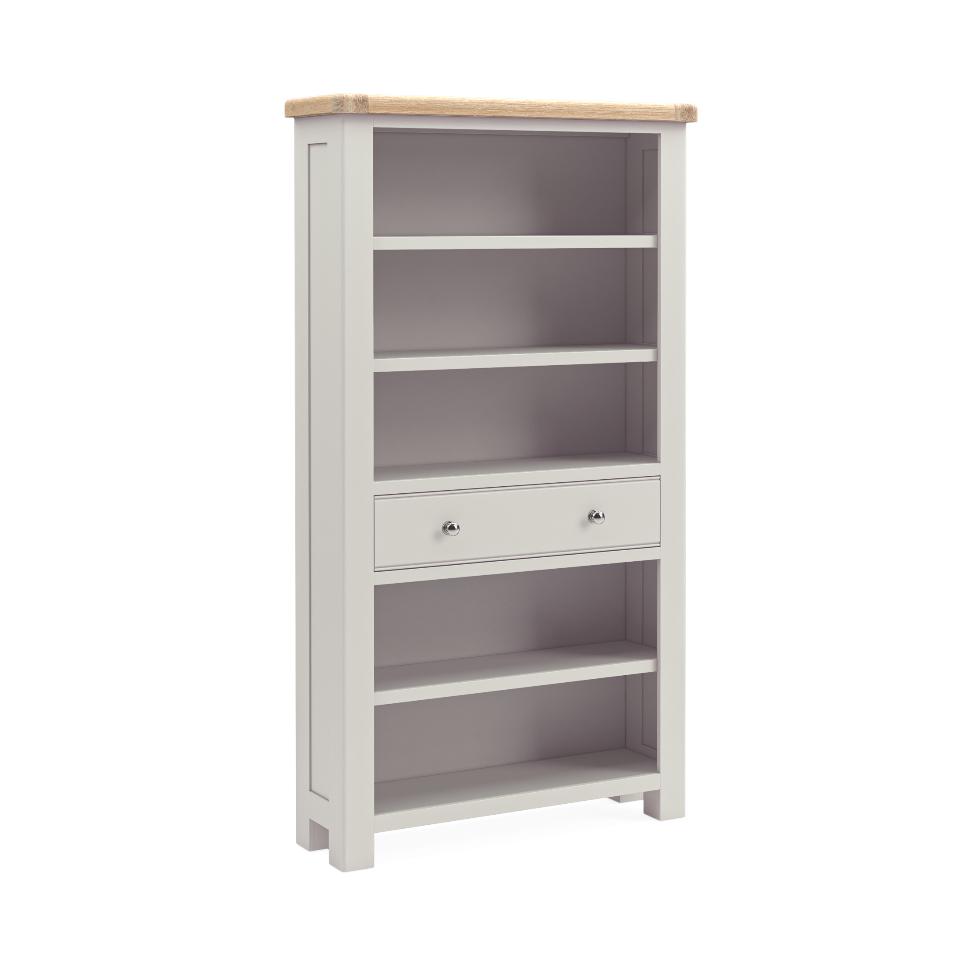 Salcombe - Large Bookcase Light Grey - Main Image