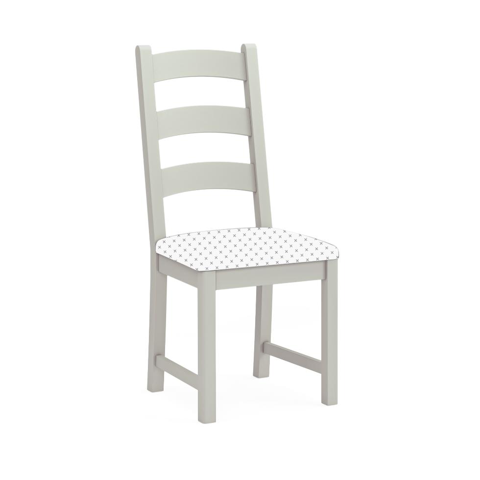 Salcombe - Dining Chair Without Cushion Light Grey - Main Image