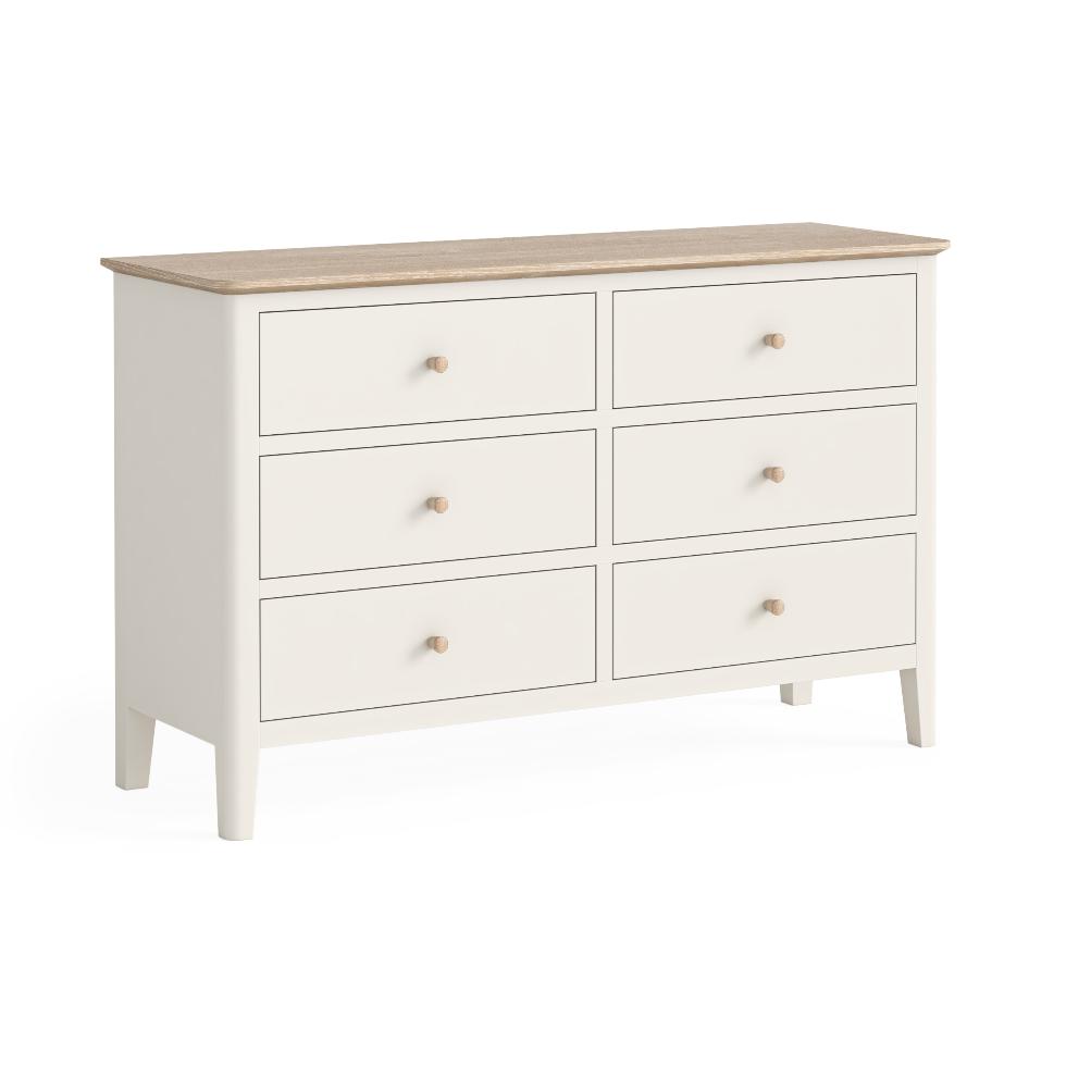 Marlow - Chest 6 Drawers Coconut Milk - Main Image