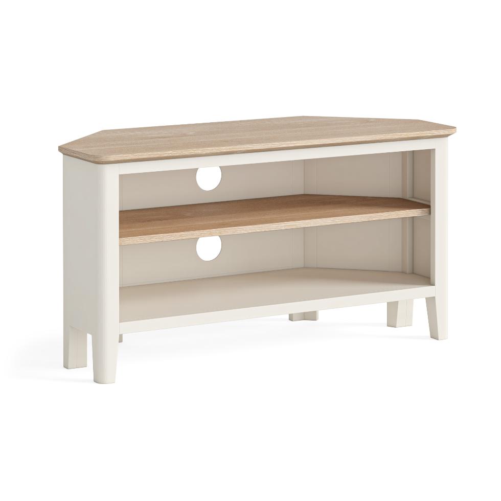 Marlow - Corner Tv Unit Coconut Milk - Main Image