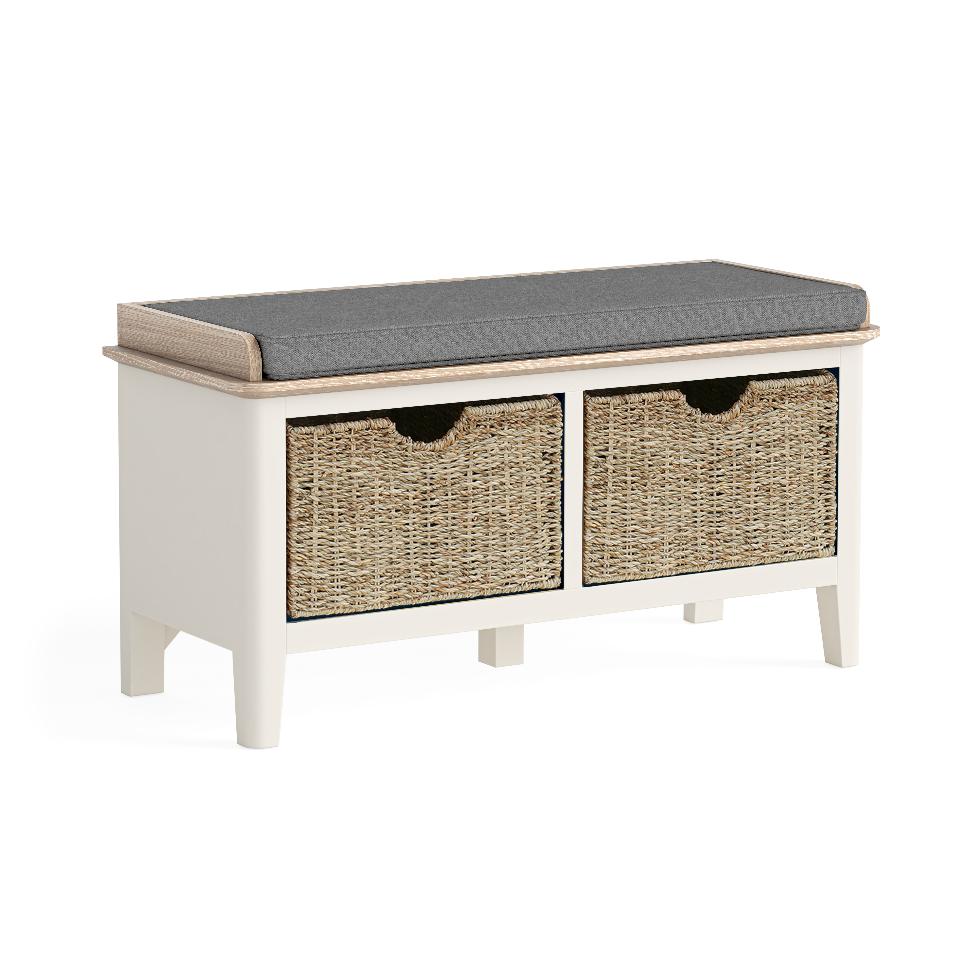 Marlow - Storage Bench Coconut Milk - Main Image