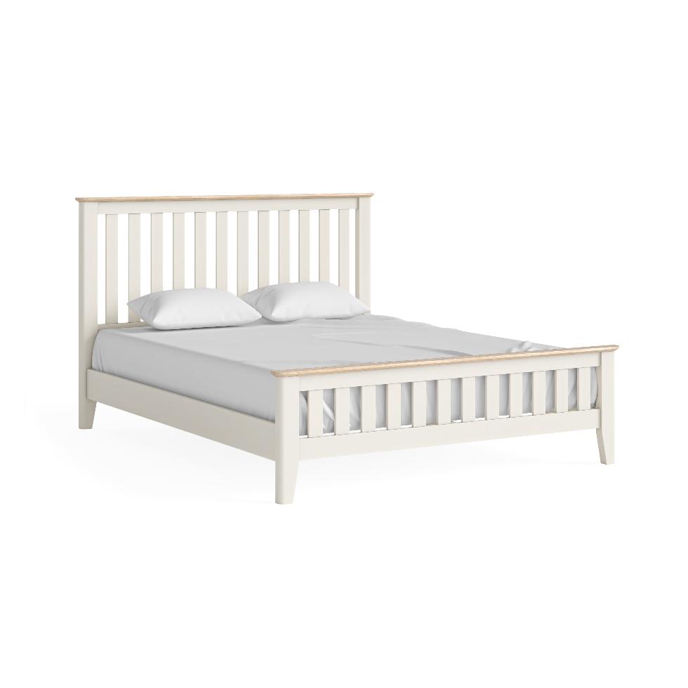 Marlow - Slatted Bed 5' Coconut Milk - Main Image
