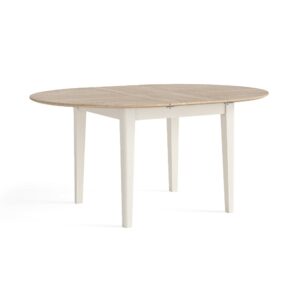 Exminster – Round Ext. Dining Table 1200/1550 Coconut Milk