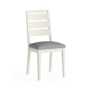 Exminster – Slatted Back Dining Chair Coconut Milk