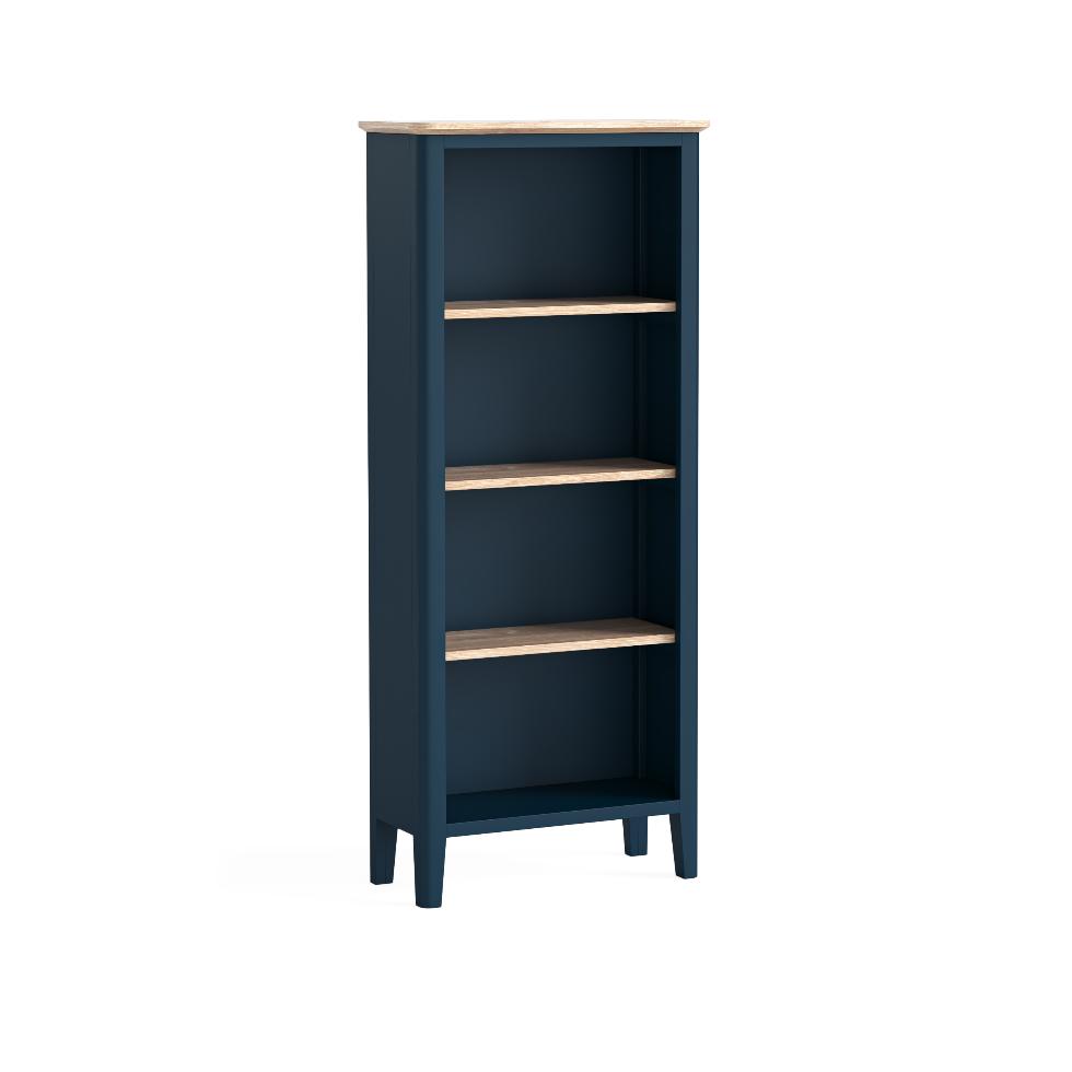 Marlow - Slim Bookcase Navy - Main Image