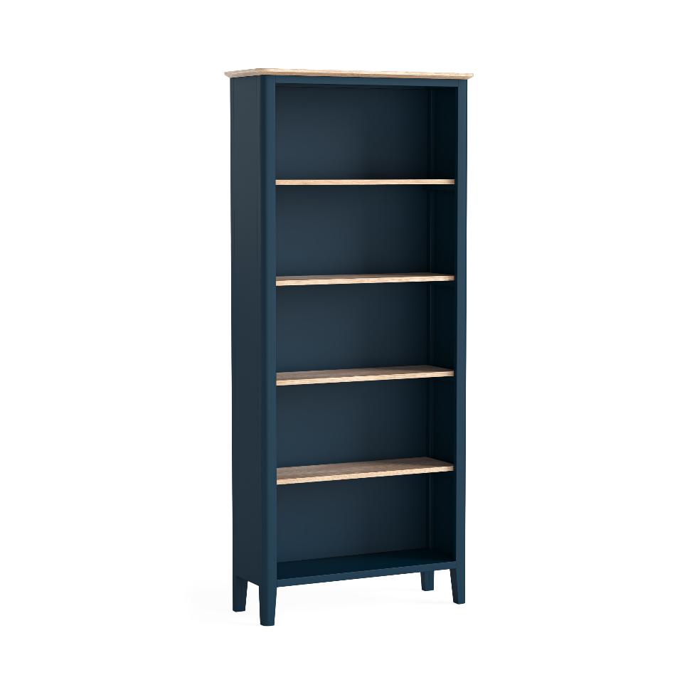 Marlow - Large Bookcase Navy - Main Image