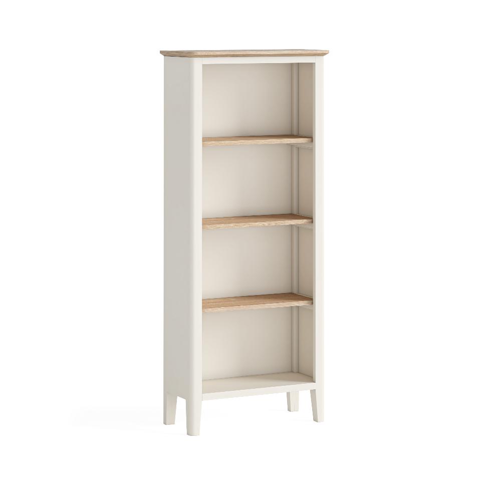 Marlow - Slim Bookcase Coconut Milk - Main Image