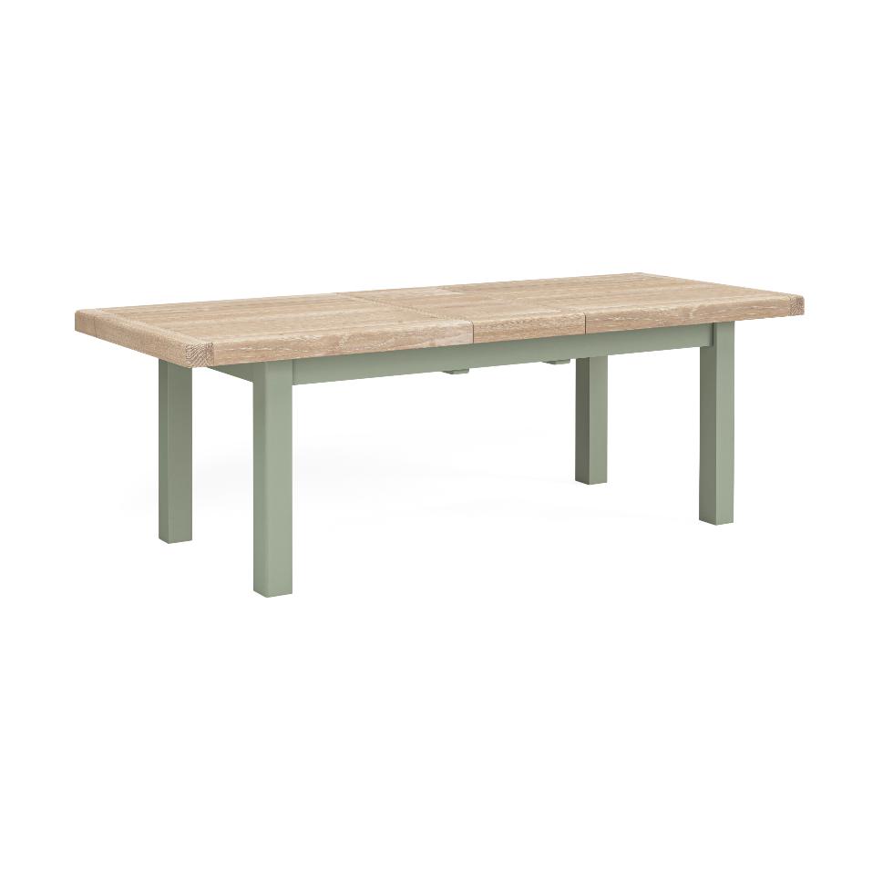 Salcombe - Large Ext Dining Table Sage - Main Image