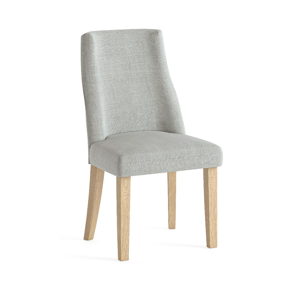 Cara - Upholstered Dining Chair Kd – Beige – Light Leg - Main Image