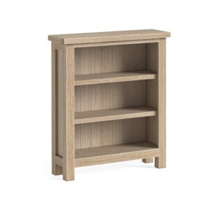 Bella Oak – Low Bookcase Oak White Wash