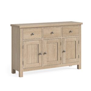 Bella Oak – Large Sideboard Oak White Wash