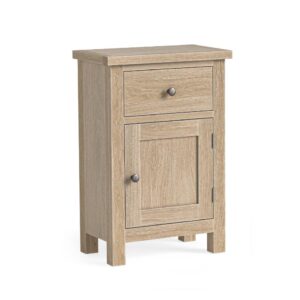 Bella Oak – Telephone Cupboard Oak White Wash