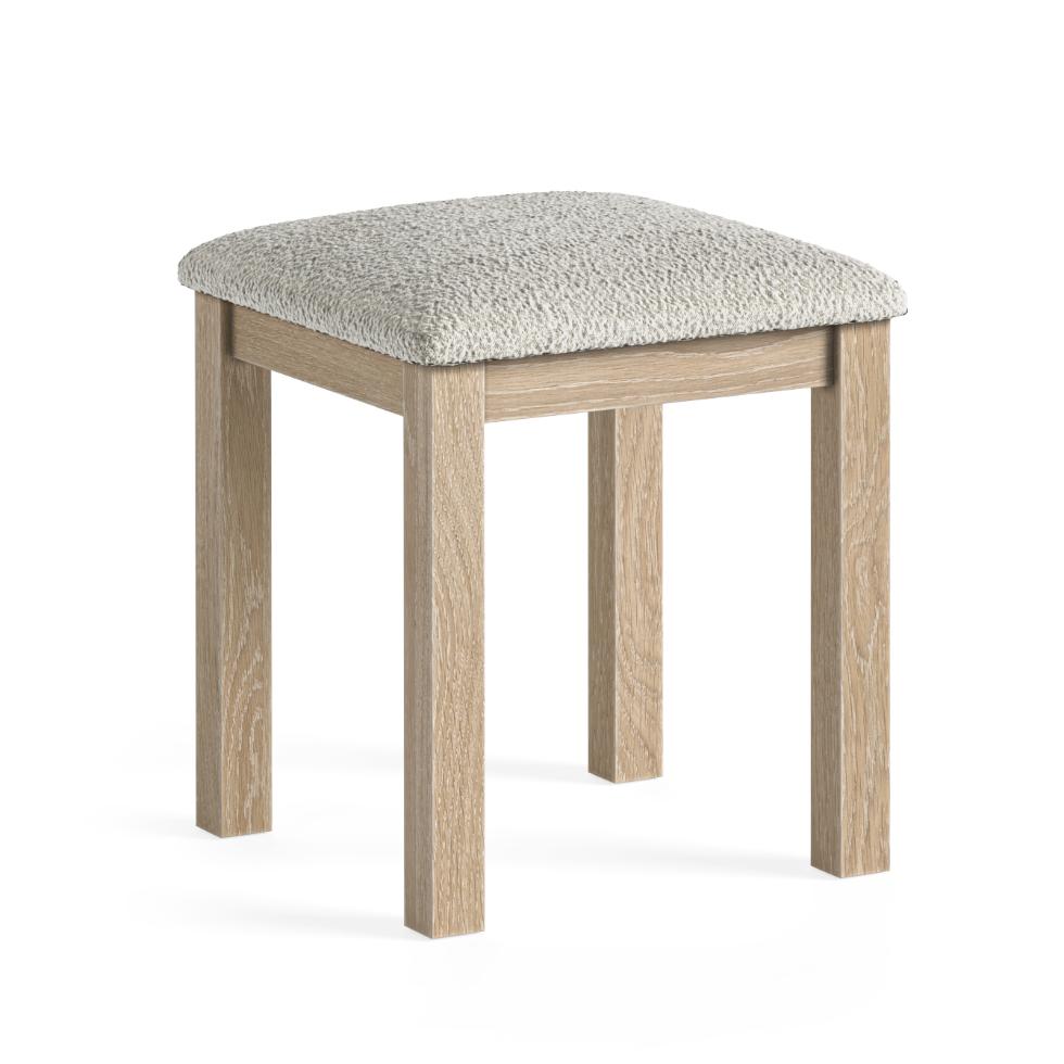 Modern Country - Stool Oak White Wash - Main Image