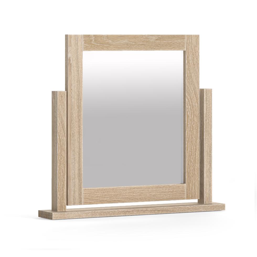 Modern Country - Vanity Mirror Oak White Wash - Main Image