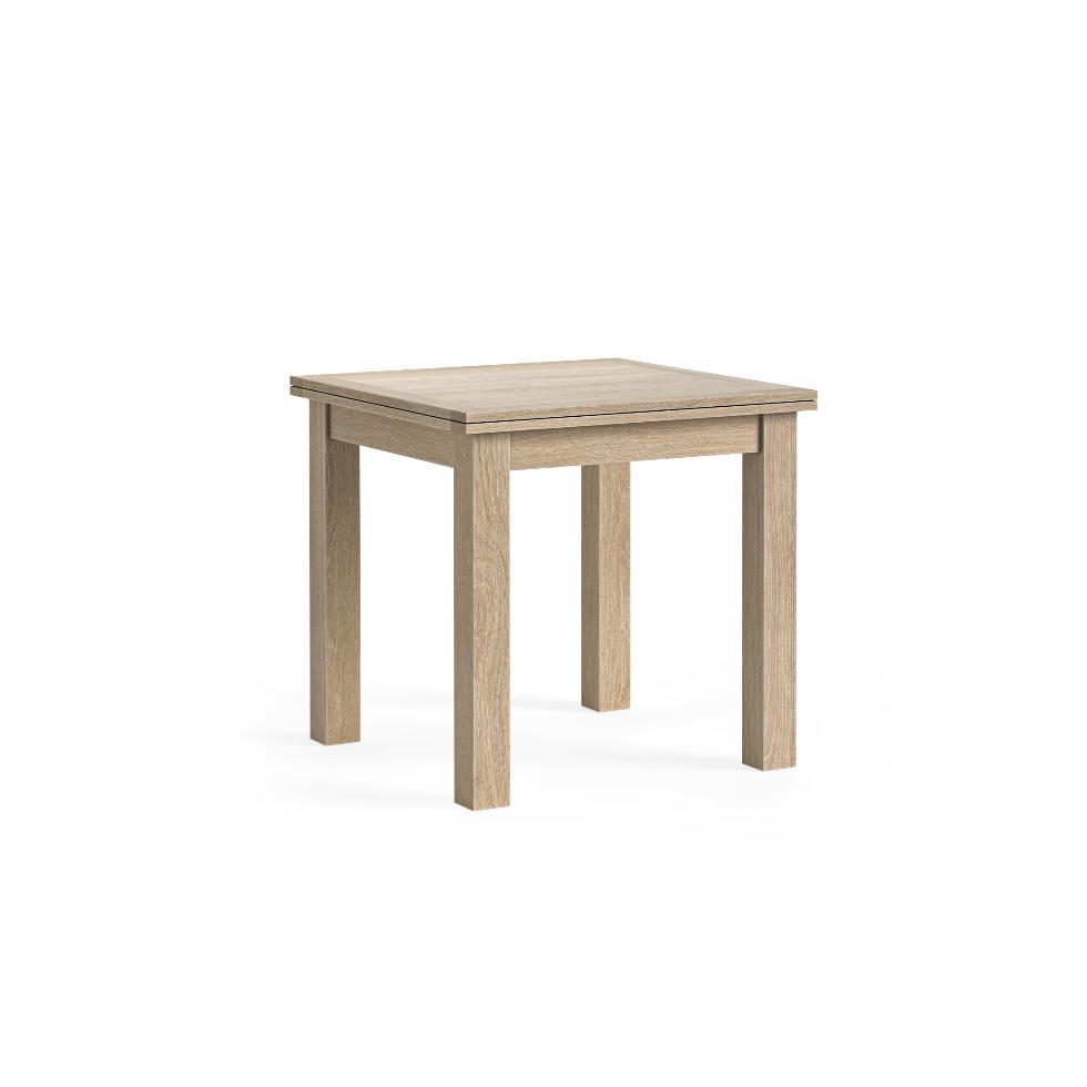 Modern Country - Flip Top Table Oak White Wash - Main Image