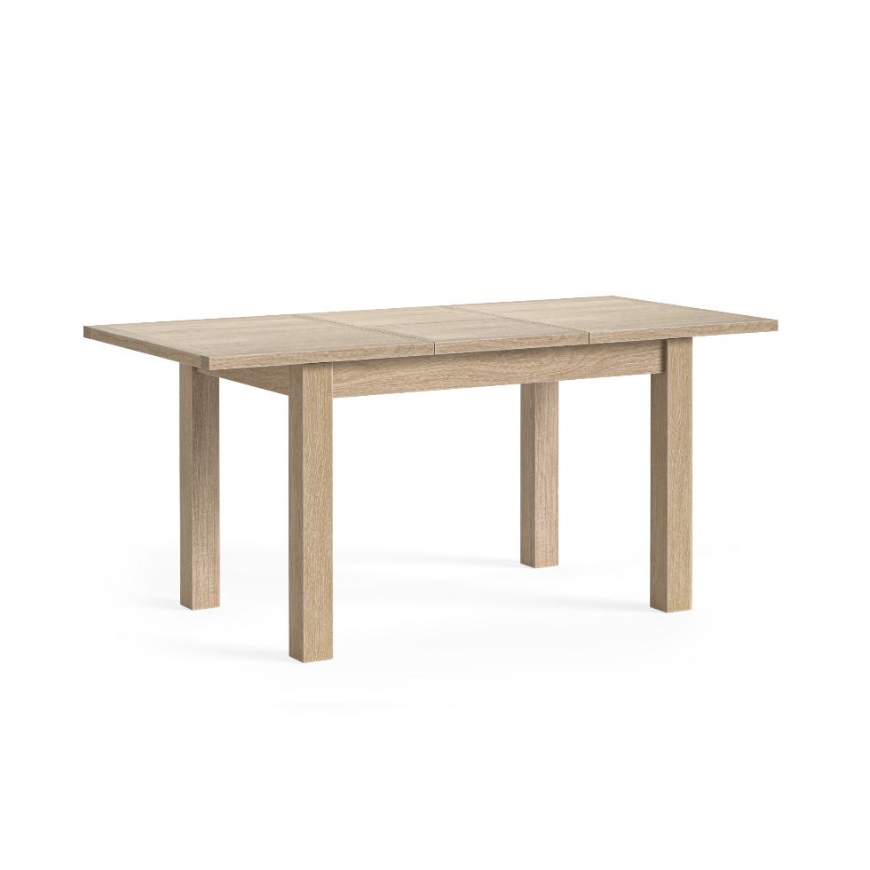 Modern Country - Extending Dining Table Oak White Wash - Main Image
