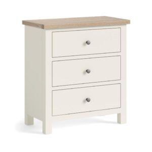 Bella Oak – 3 Drawer Chest Coconut