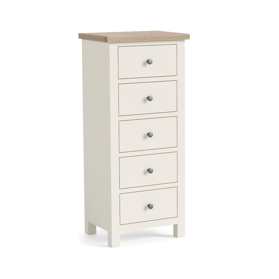 Modern Country - 5 Drawer Tall Chest Coconut - Main Image