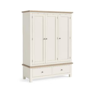 Bella Oak – Triple Wardrobe Coconut