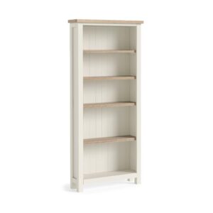Bella Oak – Large Bookcase Coconut