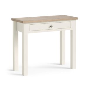 Bella Oak – Single Drawer Desk Coconut