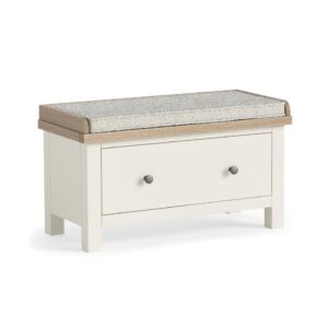 Bella Oak – Hallway Bench With Drawer Coconut