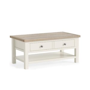 Bella Oak – Coffee Table With Shelf Coconut