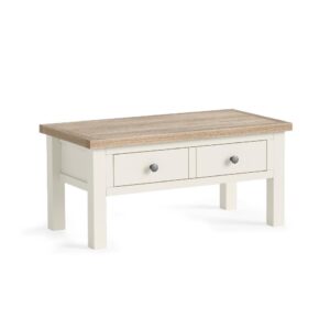 Bella Oak – Coffee Table With Drawer Only Coconut